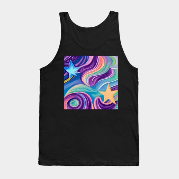 Stars and Rainbows Tank Top by TrapperWeasel